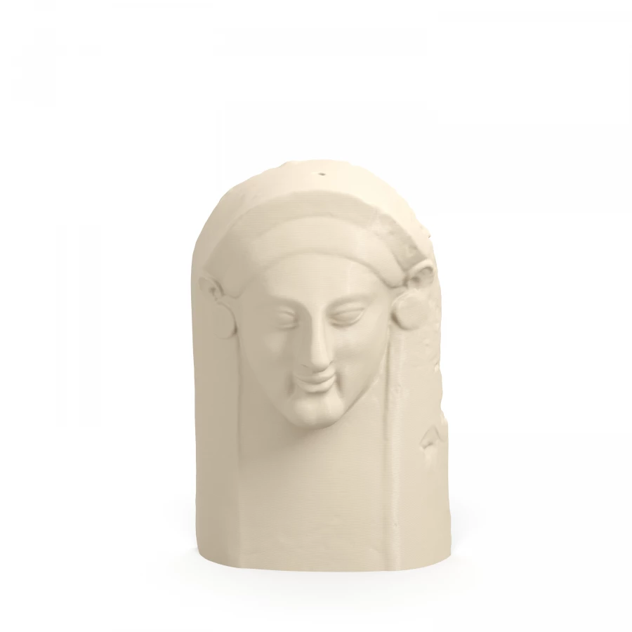 Testa di donna fenicia in avorio chiaro
