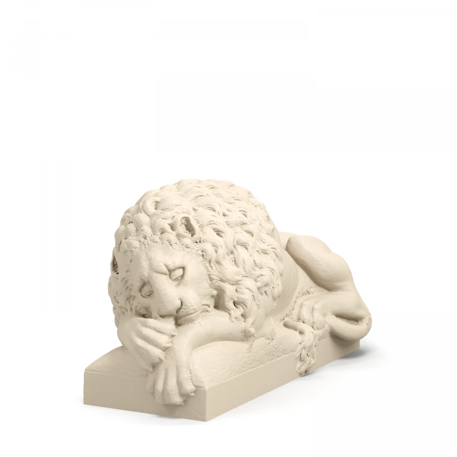Leone di Canova in avorio chiaro