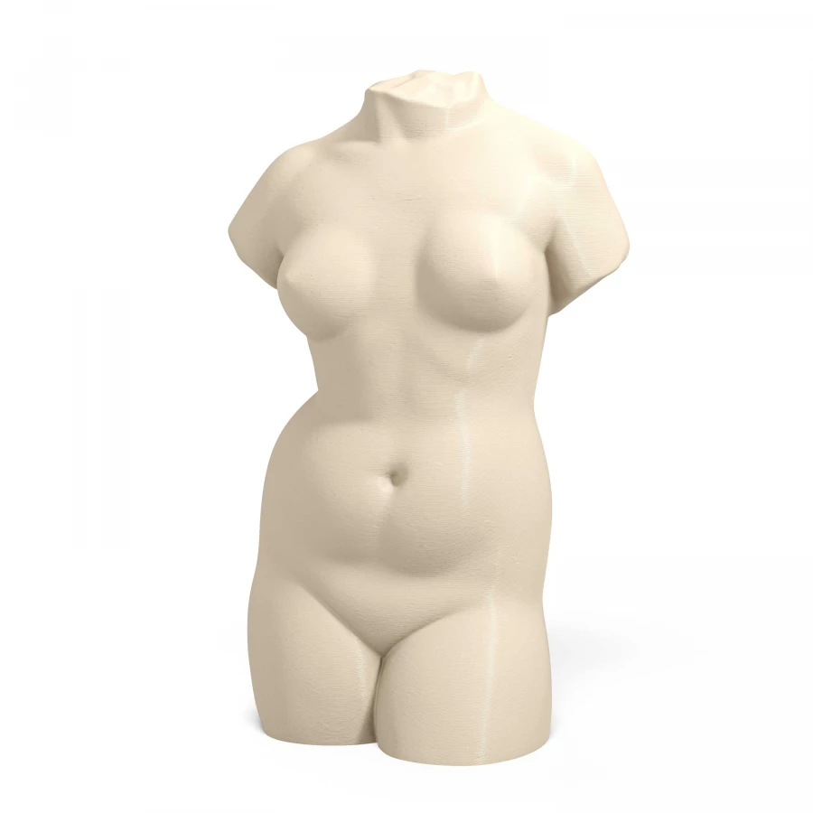 Torso femminile neoclassico degli anni Quaranta in avorio chiaro