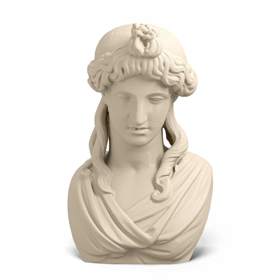 Erma di Apollo in avorio chiaro