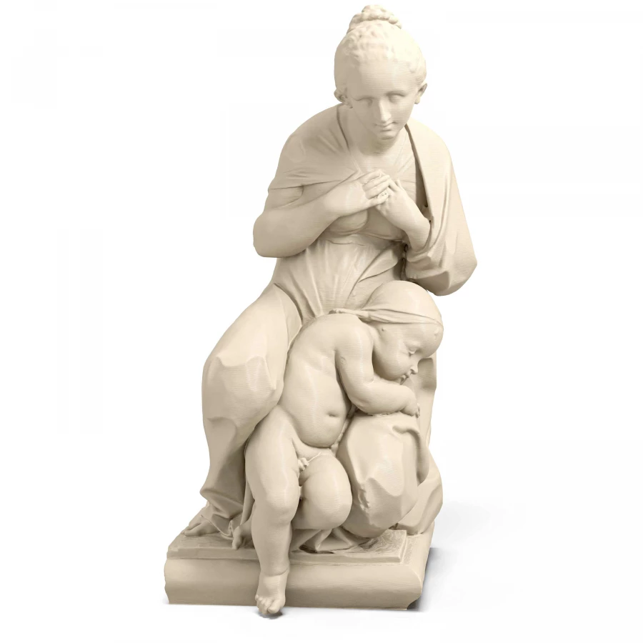Madre con bambino di Serpotta in avorio chiaro